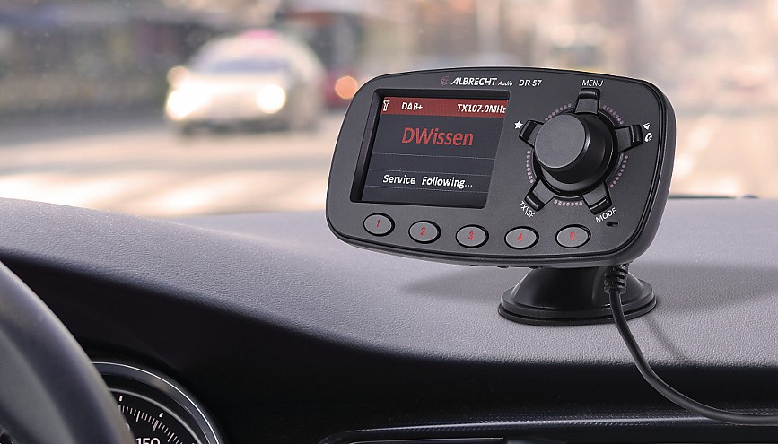 Der Digitalradio Adapter DR 57 macht jedes Radio zur digitalen Empfangsstation Der Digitalradio Adapter DR 57 macht jedes Radio zur digitalen Empfangsstation