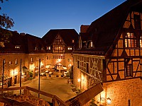 Verträumte Abendstimmung im Romantik Hotel auf der Wartburg