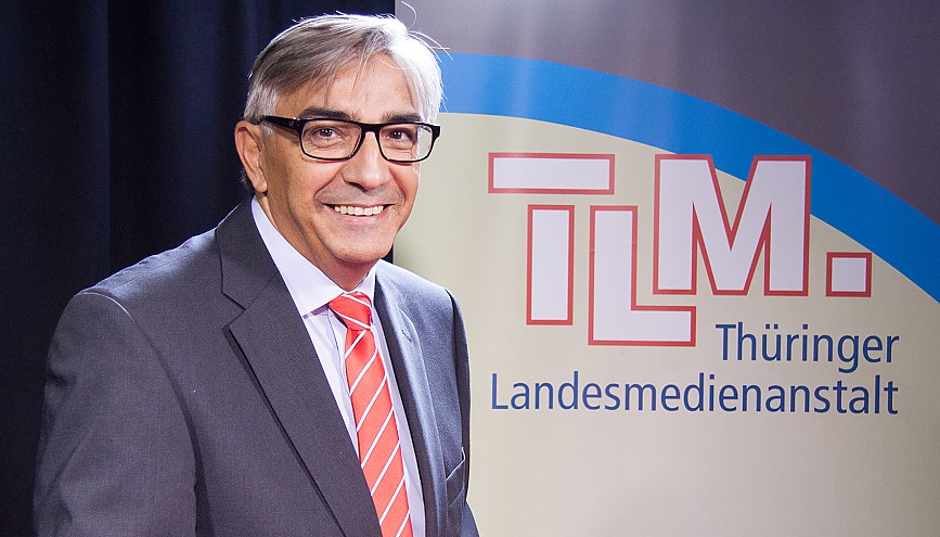 Jochen Fasco, Direktor der Th&uuml;ringer Landesmedienanstalt und Vorstandsvorsitzender der Arbeitsgemeinschaft Medientreffpunkt Mitteldeutschland