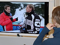 Sandra Rescher in einem Leipziger Kaufhaus