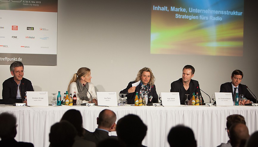 Podiumsdiskussion zum Thema Radiozukunft beim Medientreffpunkt Mitteldeutschland