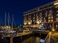 Abendstimmung am Hotel Speicher Barth 