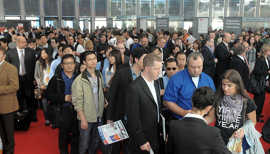 Die IFA heute: ungebrochener Besucheransturm