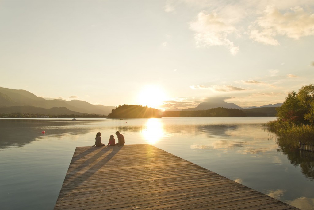 Abendstimmung am See - Hoteldorf Seeleitn