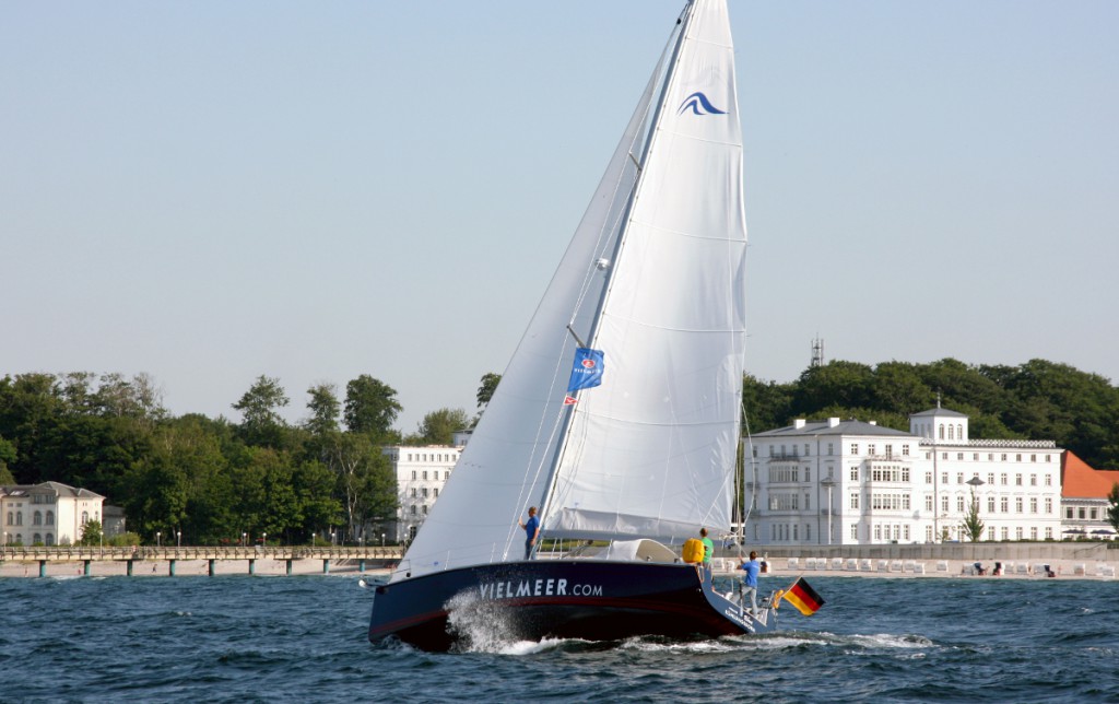 Segeln direkt vorm Heiligendamm