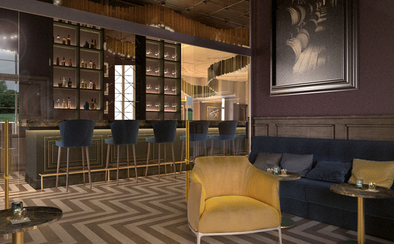 Ebenfalls neu gestaltet ist die Bar-1842