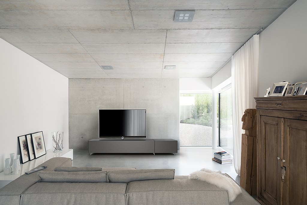 Die neuen Spectral-Möbel in elegantem Design gemeinsam mit TV-Hersteller Loewe vereint.