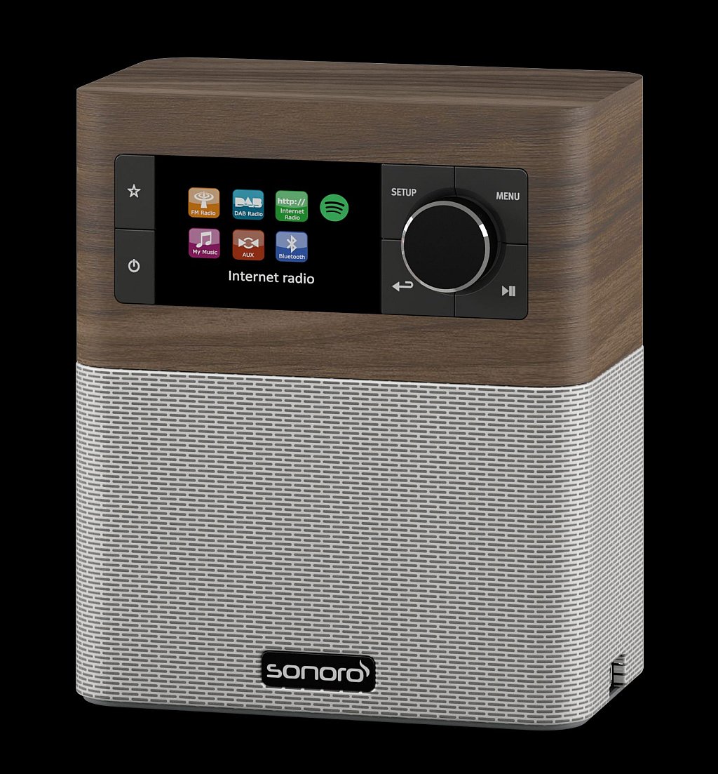 sonoroSTREAM in Wallnuss-Optik