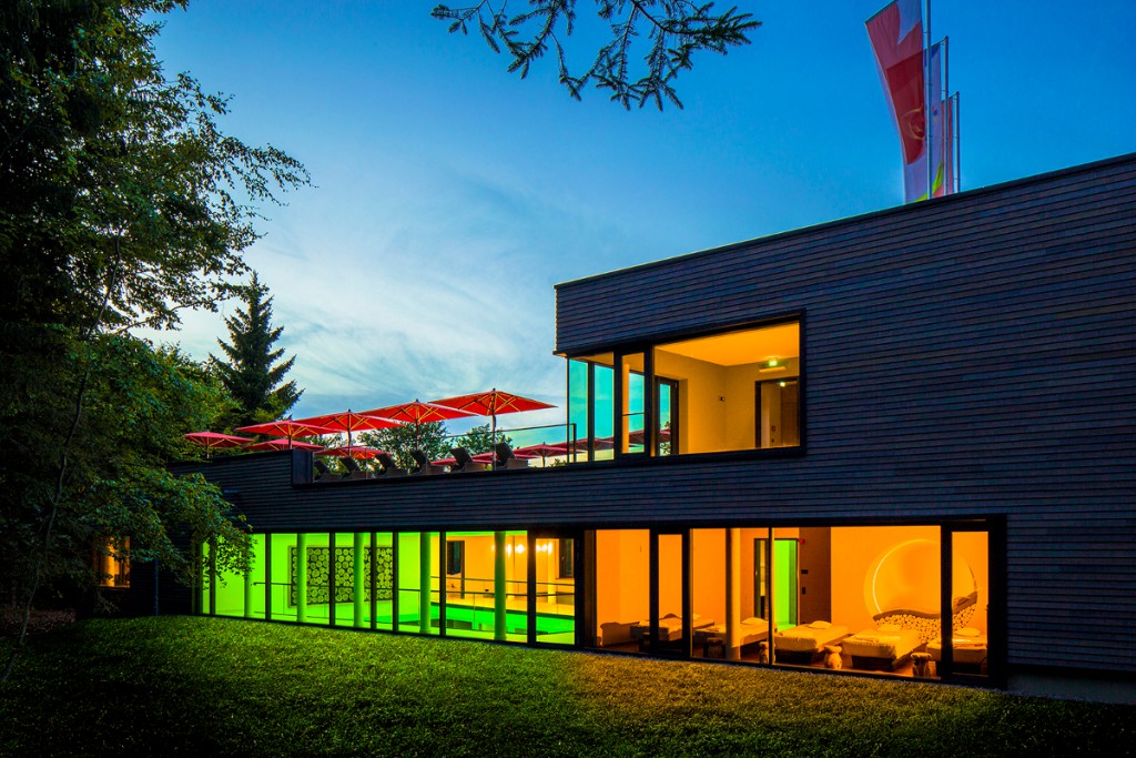 Das Badehaus des Naturresort Schindelbruch lädt zum Entspannen ein